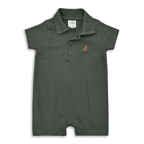 Half-length Polo Romper (Anchor-001)