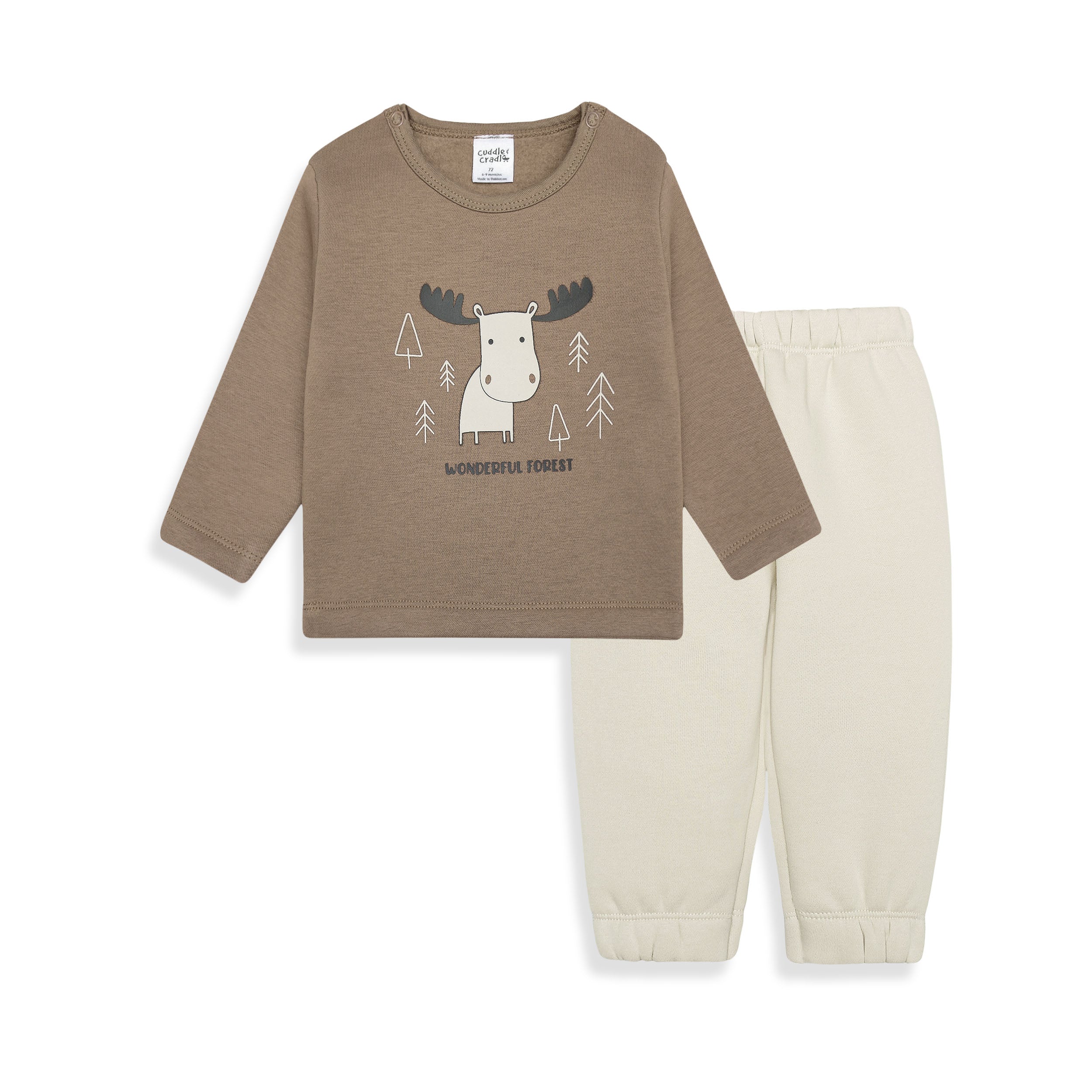 Fleece Sweatshirt & Trouser Set (Forest)