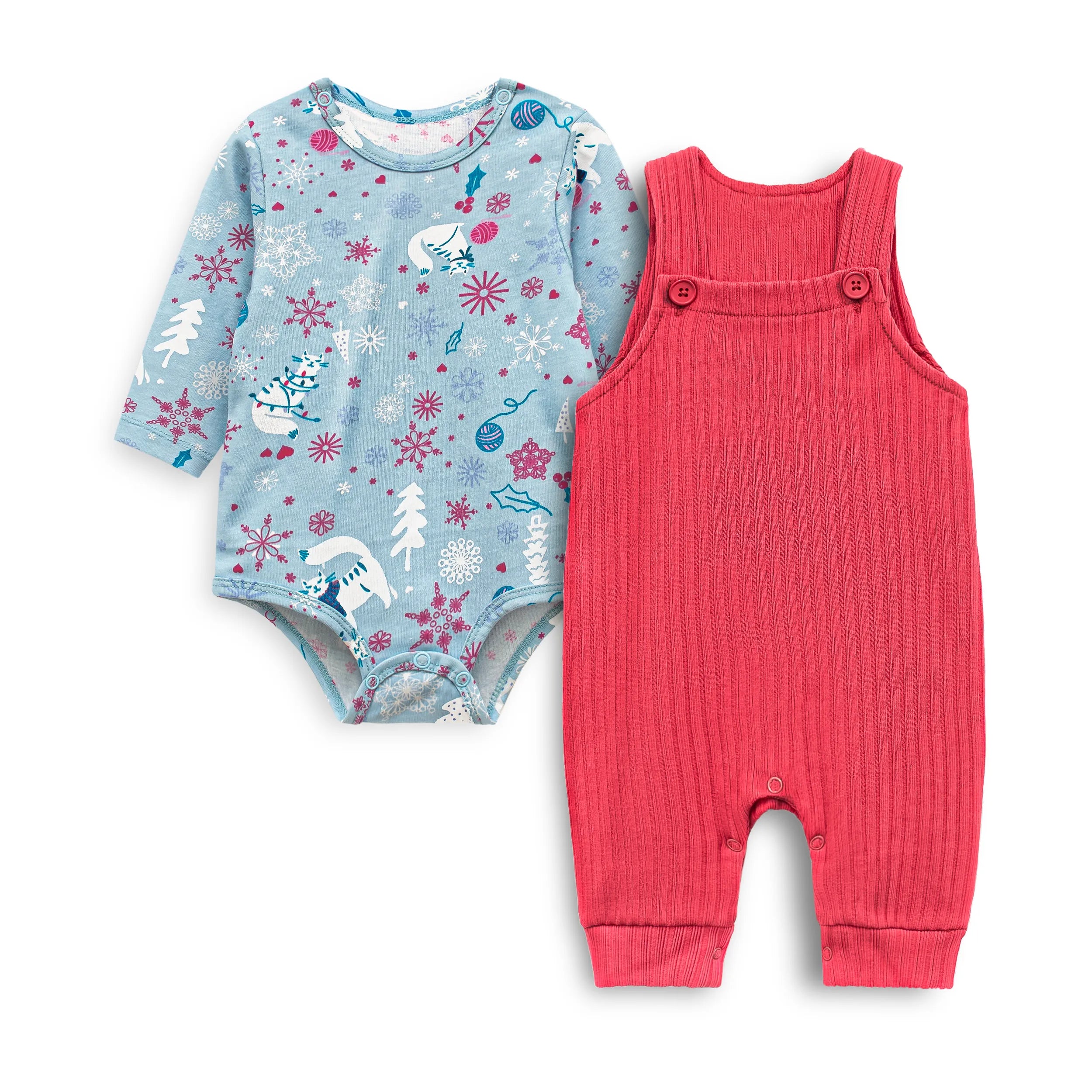 Baby Romper Set (Joyful Cat)