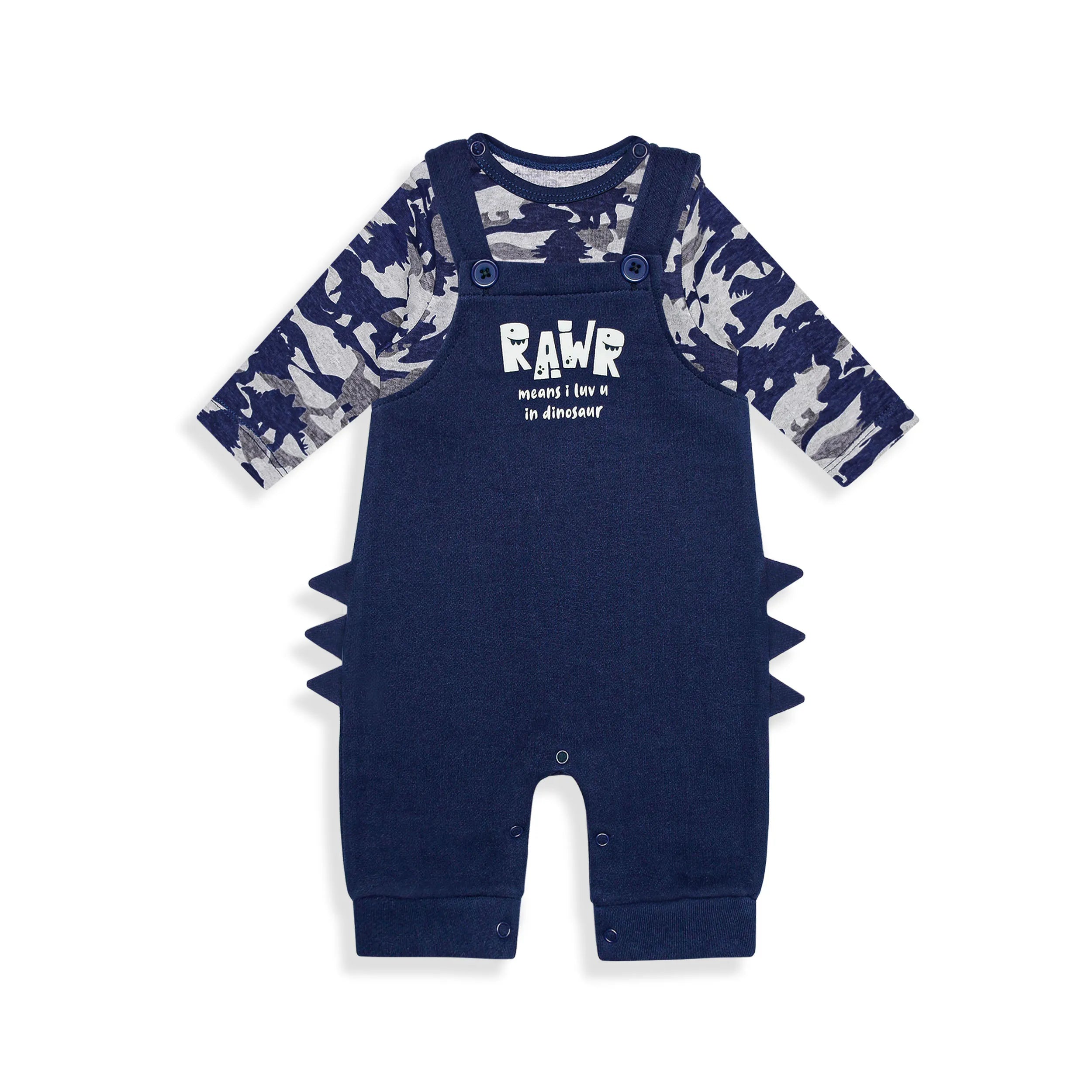 Baby Fleece Romper Set Rawr