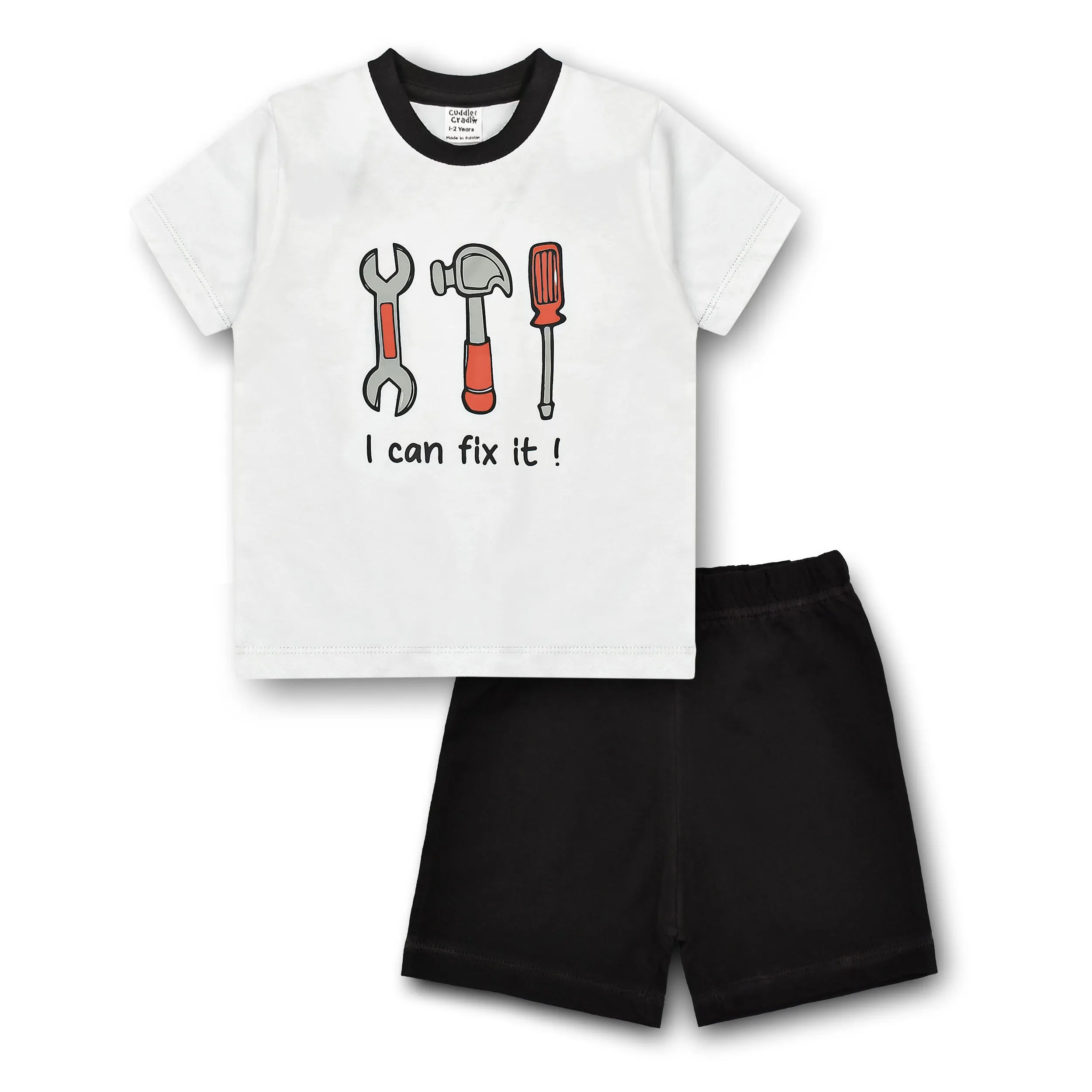 Graphic T-Shirt & Shorts Set (I can fix it-002)