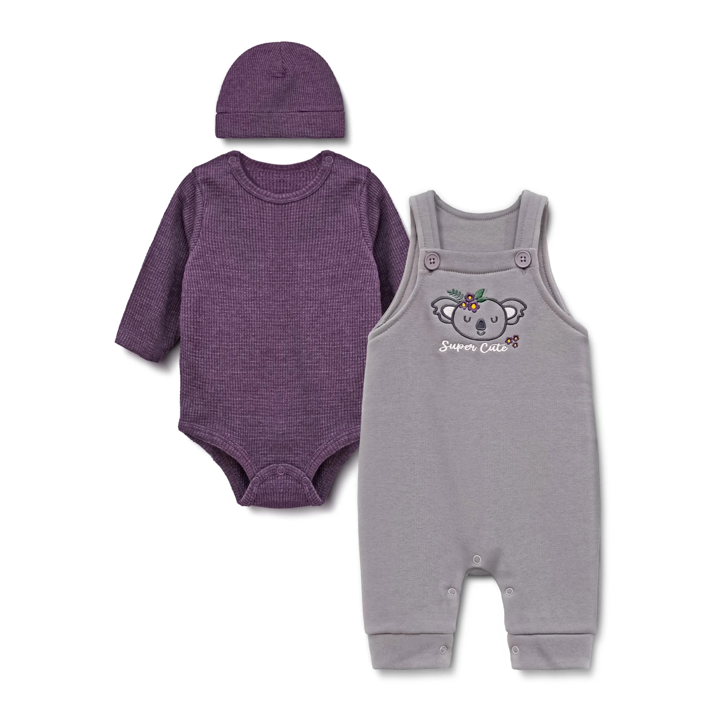Baby Fleece Romper Set (Koala)