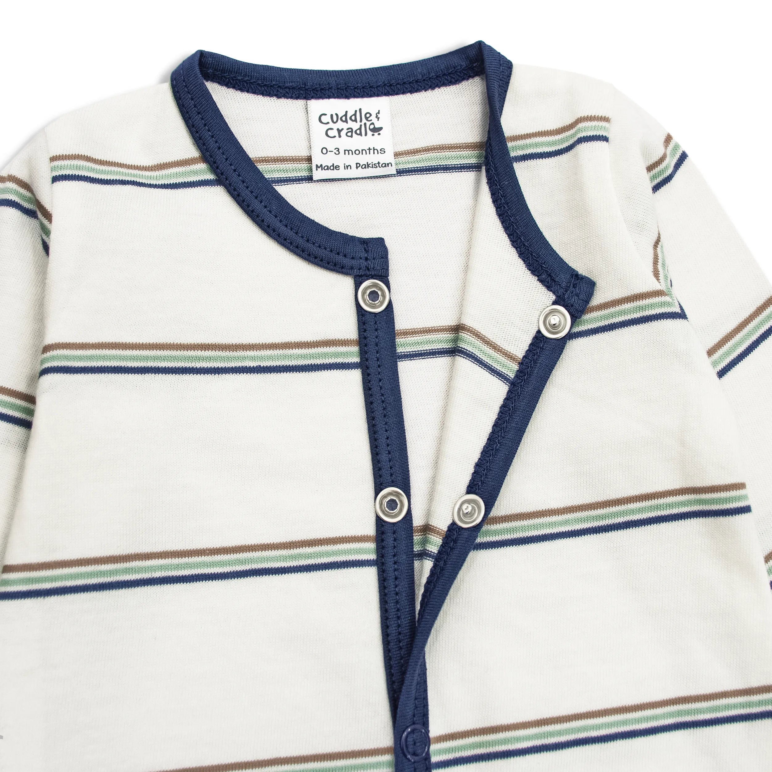 Baby Gift Set of 3 pcs (White Striper)