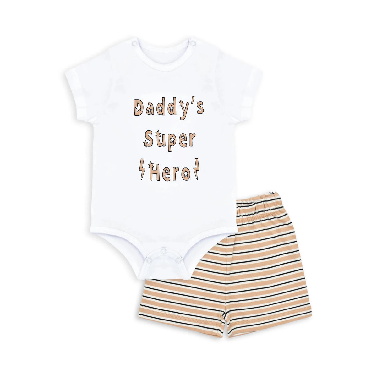 Baby Bodysuit and Shorts Set (Super Hero - 001)