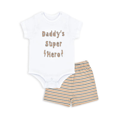 Baby Bodysuit and Shorts Set (Super Hero - 001)