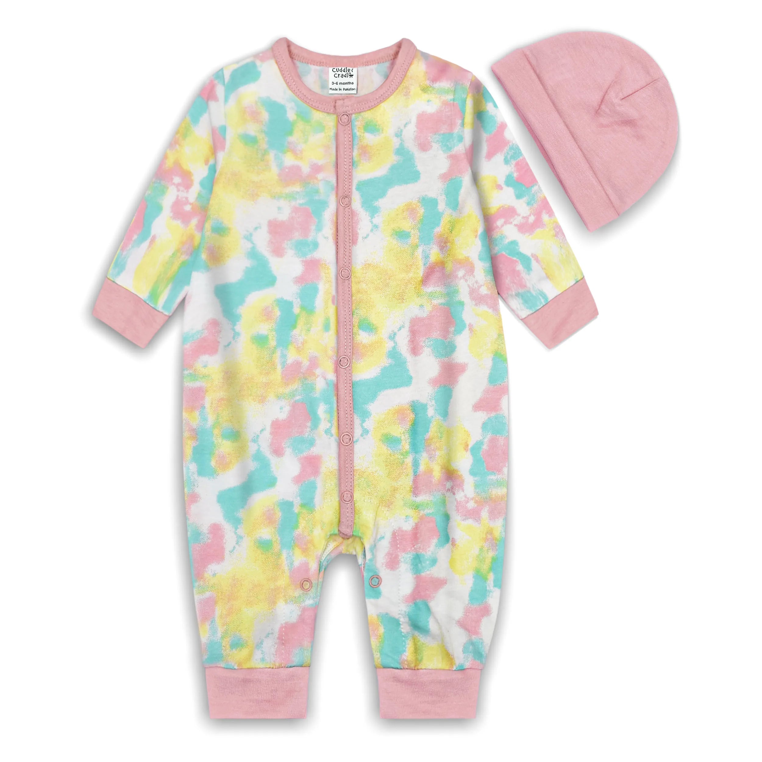 Baby Girl Full Length Romper (Tie and dye)