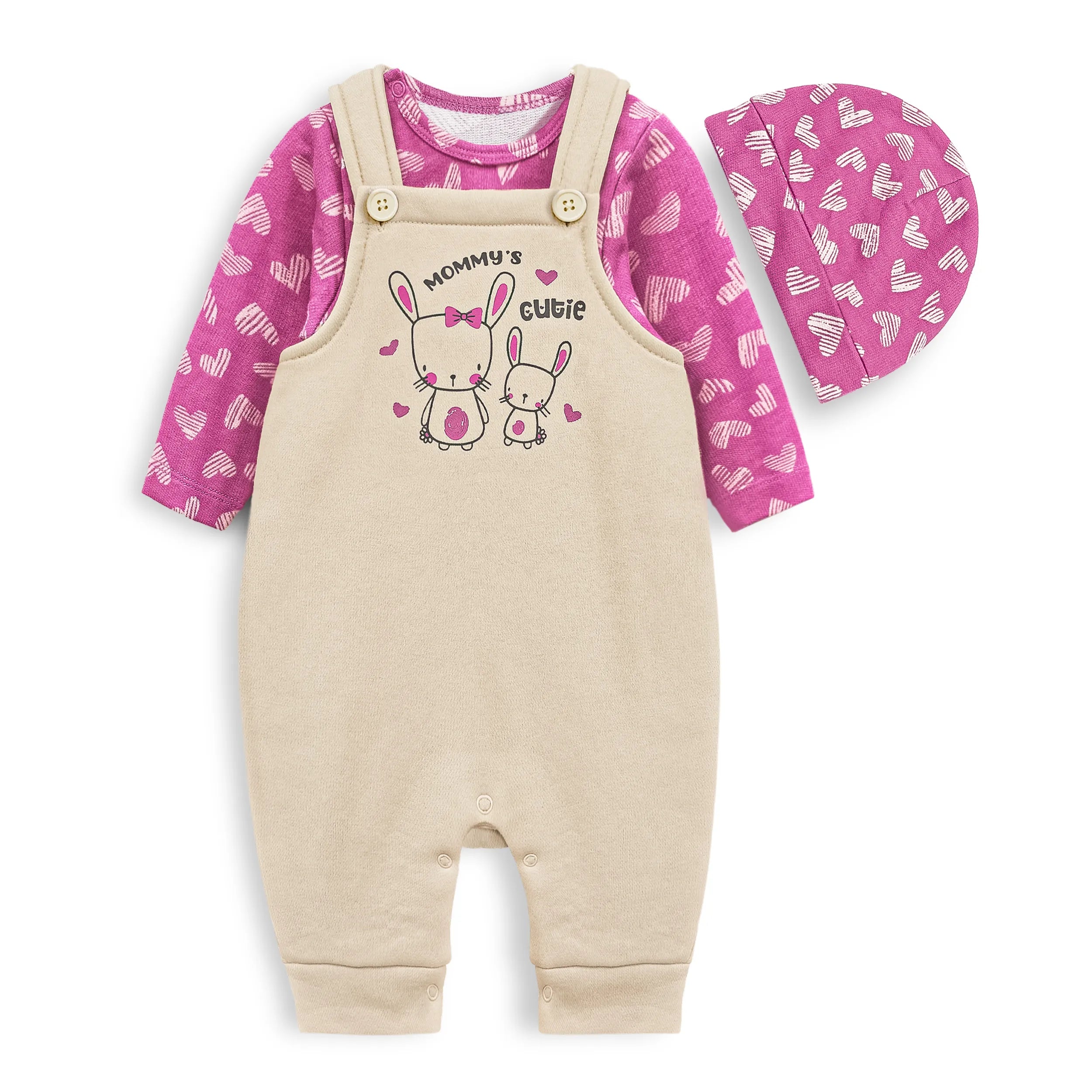 Baby Fleece Romper Set (Mommy's Cutie)