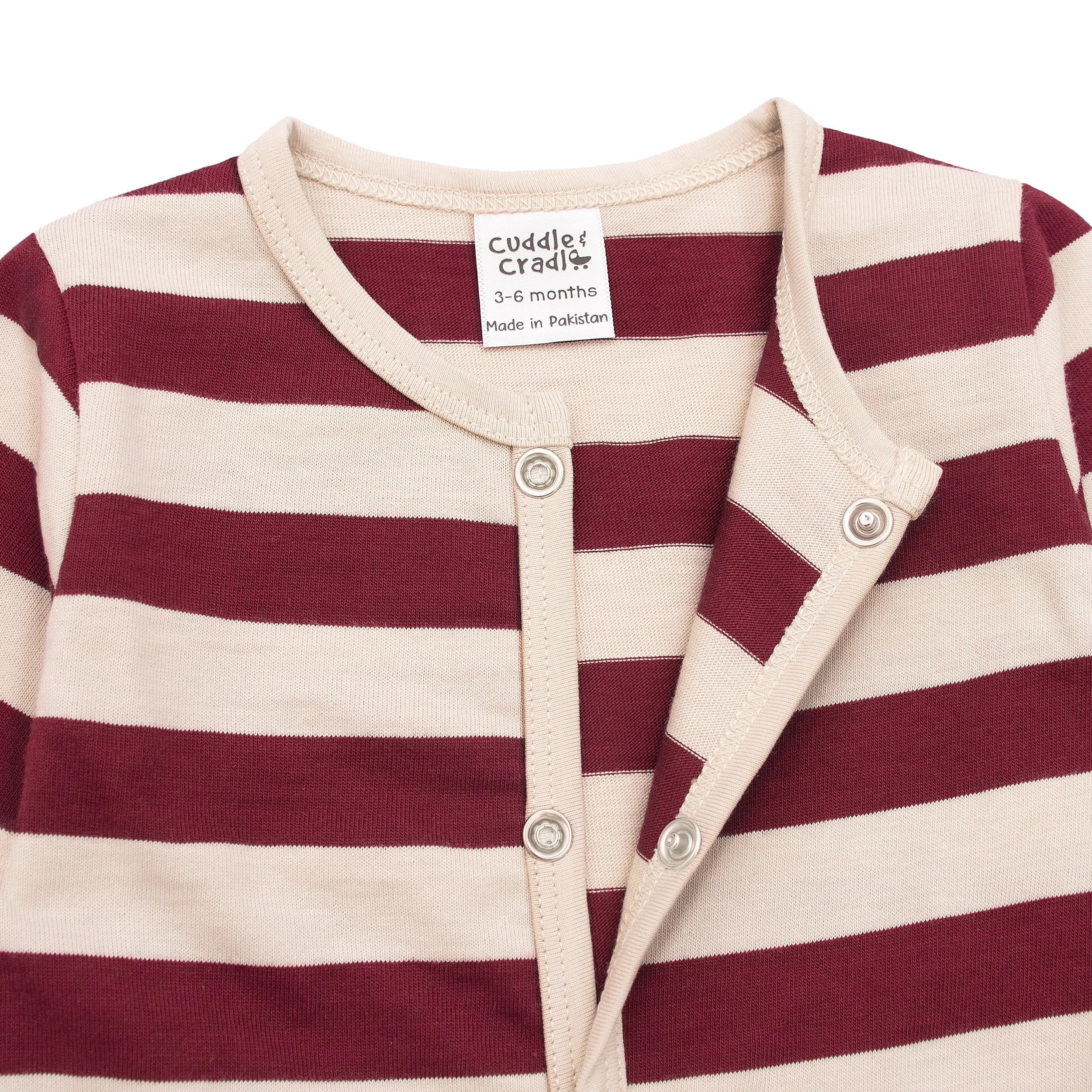 Baby Full Length Romper (Awning stripes)