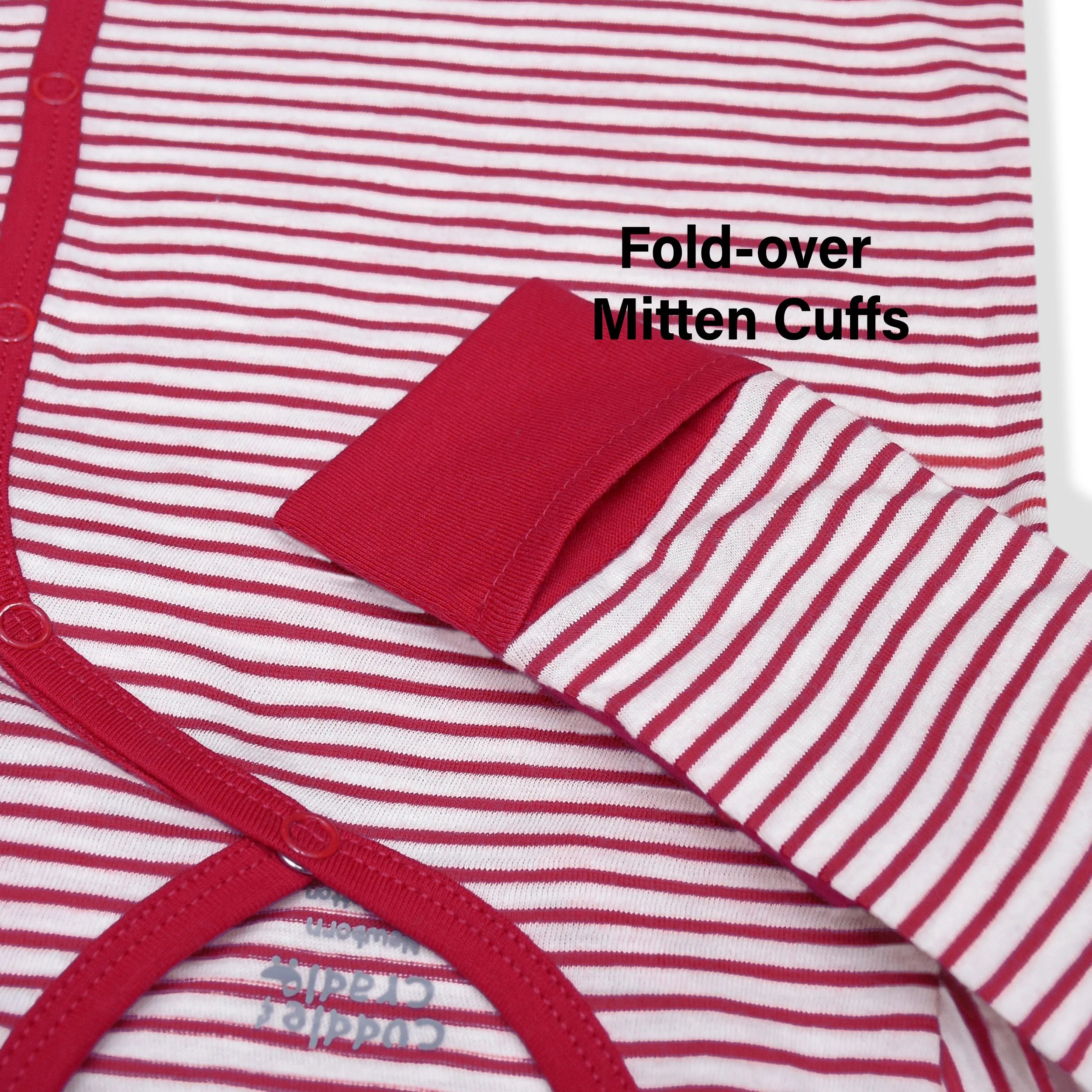 Newborn set of 3 (Red Stripes)