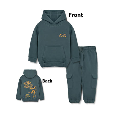Kids Fleece Hoodie & Trousers Set (Rapid Raptor)