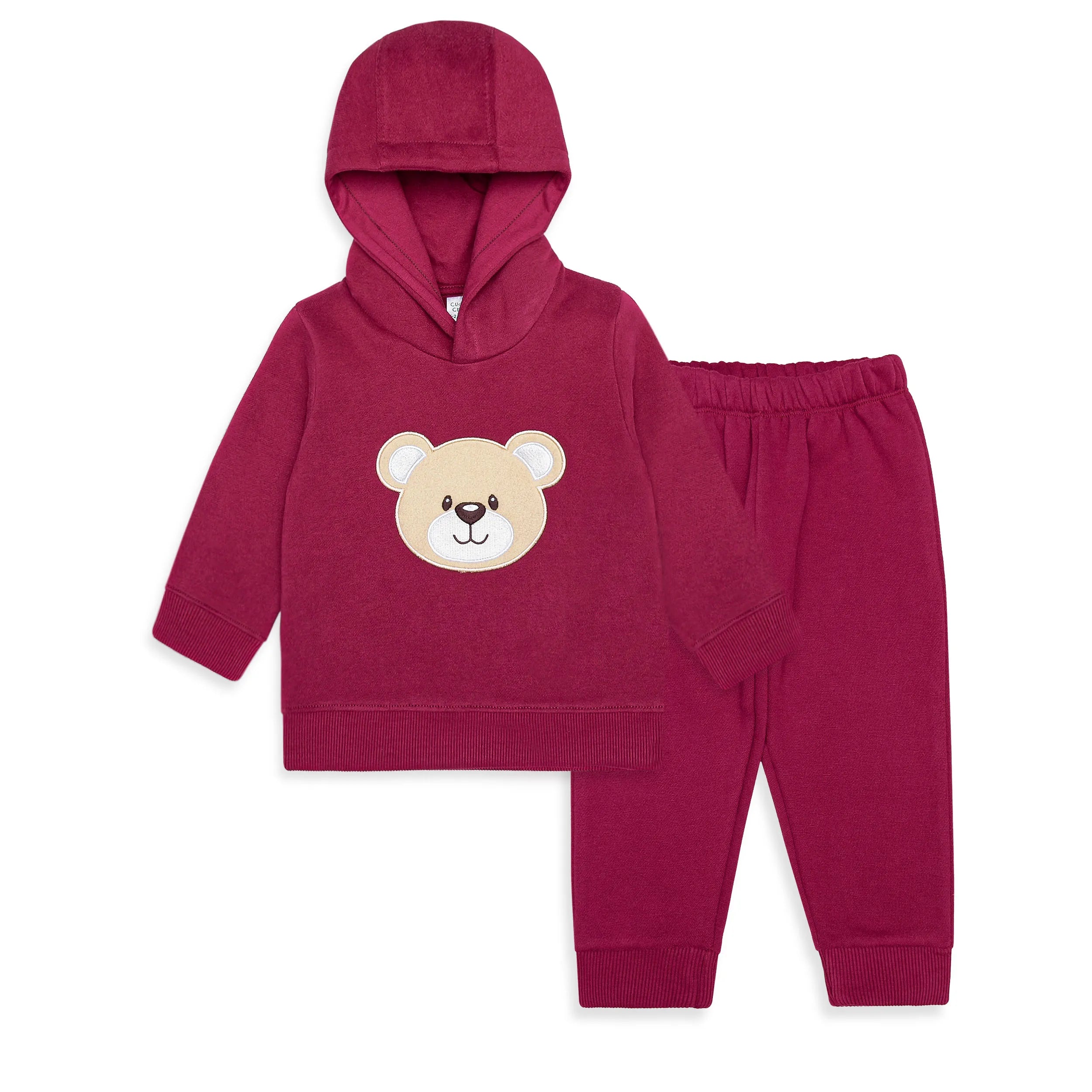 Sweat-Hoodie & Trouser Set (Teddy Bear)