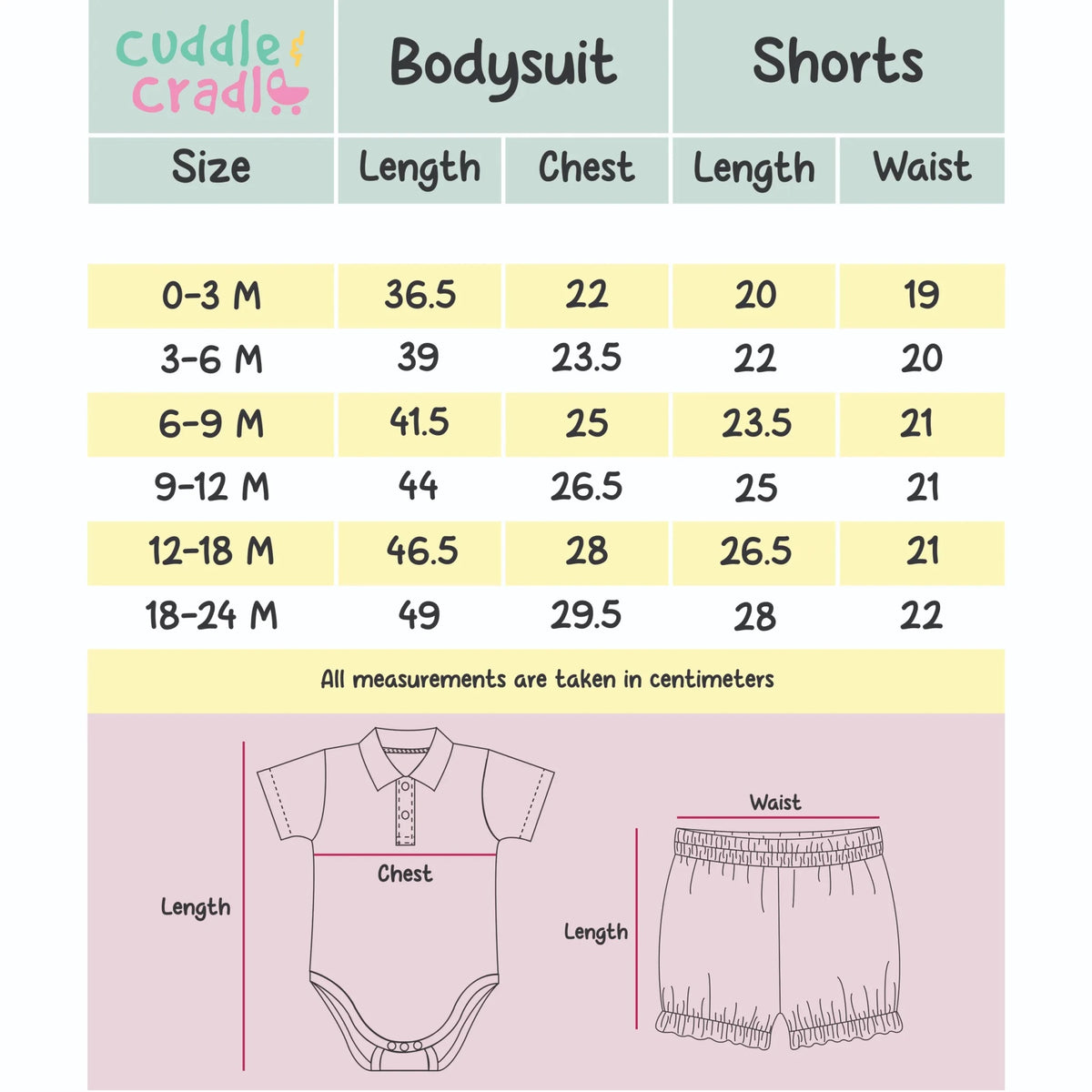 Girls Polo Bodysuit & Shorts (Peach)