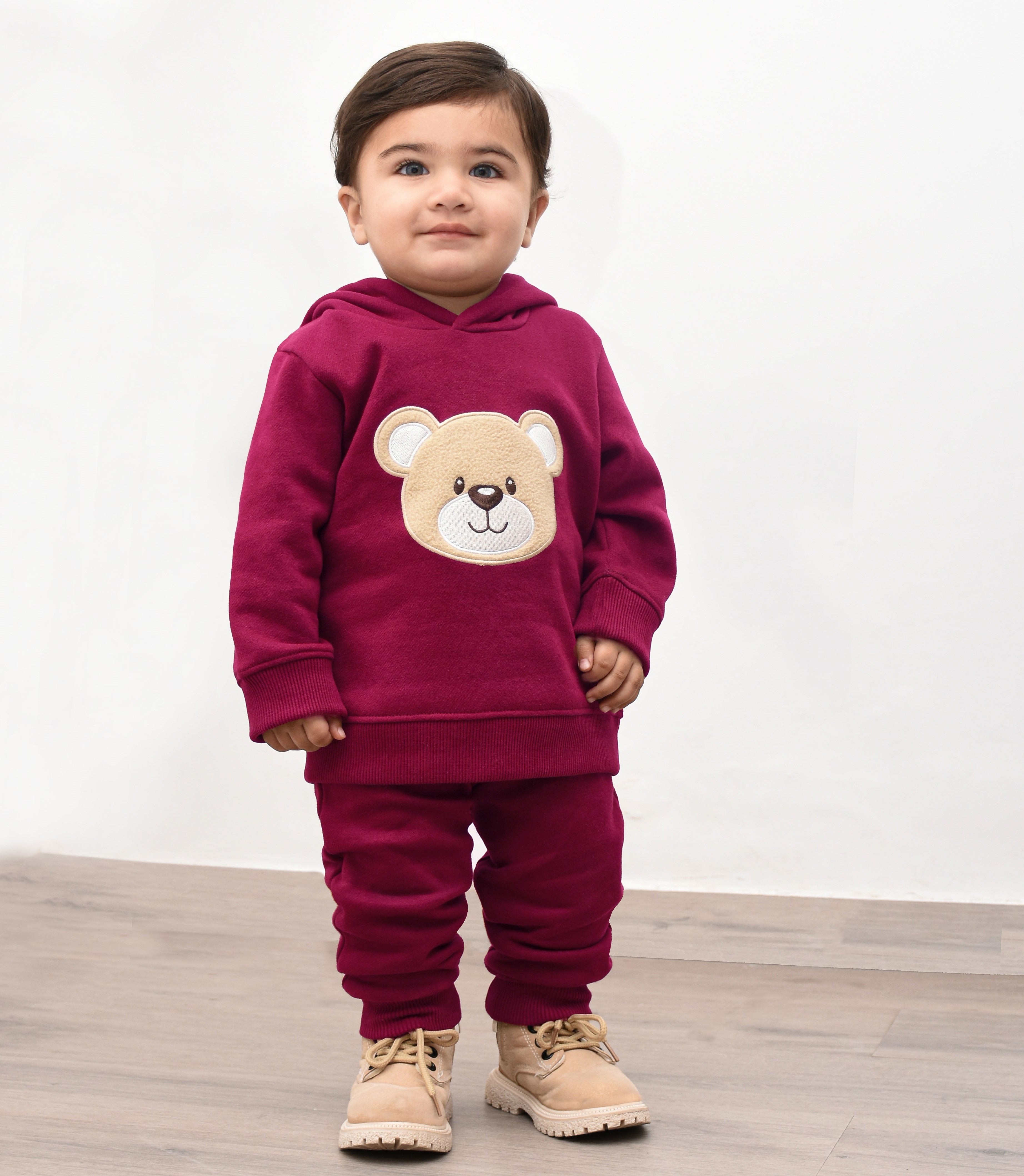 Sweat-Hoodie & Trouser Set (Teddy Bear)