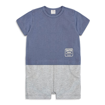 Half Length Baby Romper (Skater Crew)