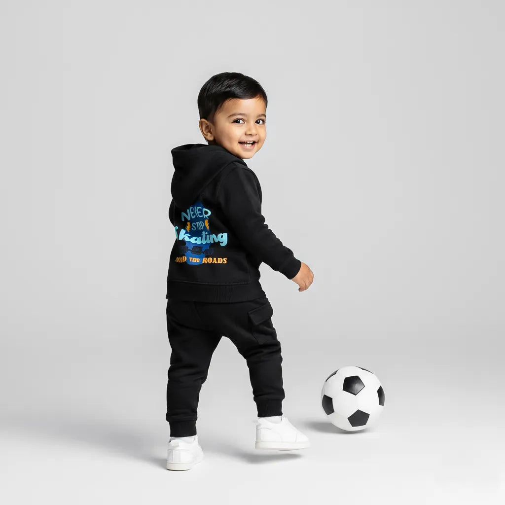 Kids Fleece Hoodie & Trousers Set (Shred the Roads)