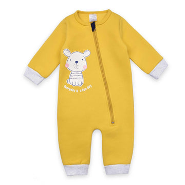 Baby Fleece Romper (Yellow)