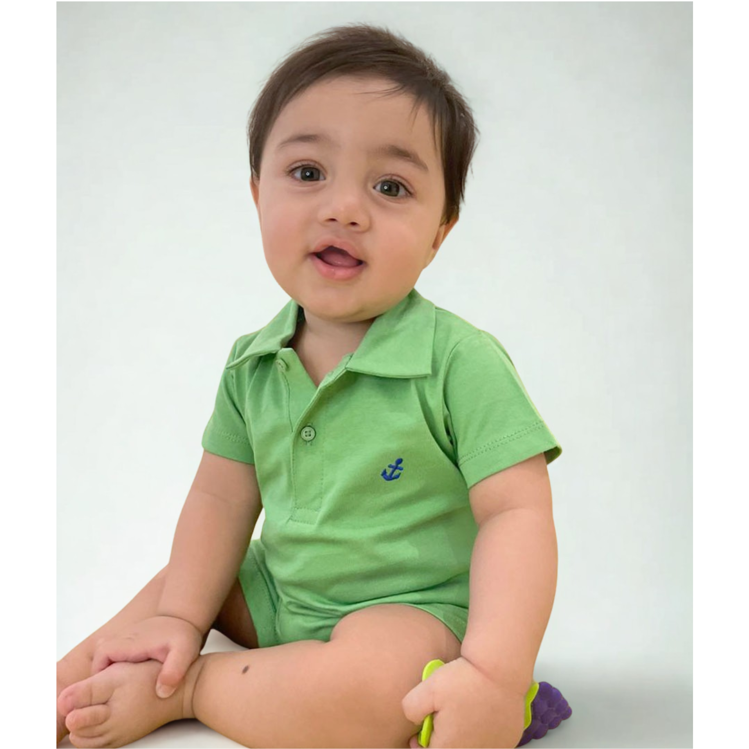 Half-length Polo Romper (Anchor-002)