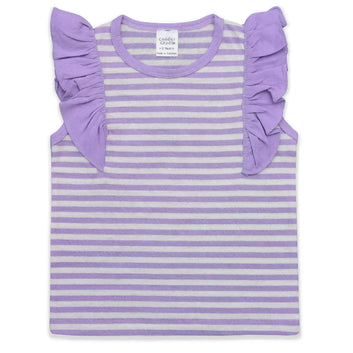 Girls Shirt & Shorts (Stripes)