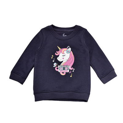 Crew Neck Sweatshirt Music Unicorn