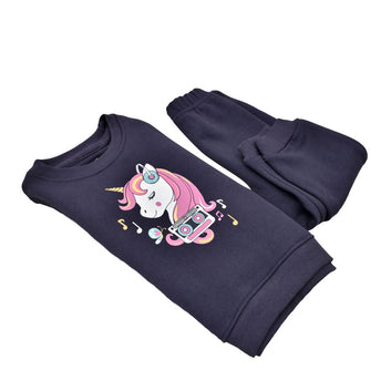 Crew Neck Sweatshirt and Pyjama (Music Unicorn)
