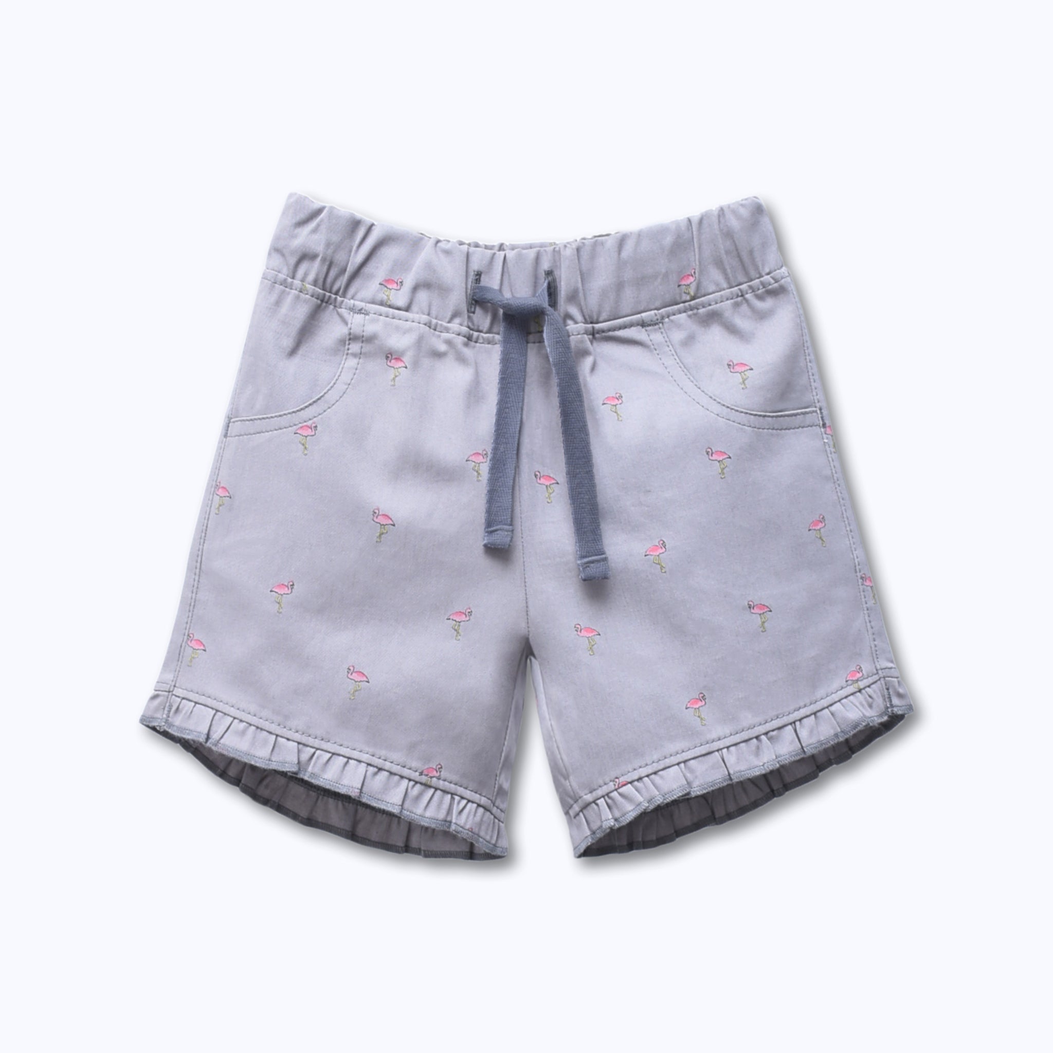Girls Pull-on Woven Shorts (Flamingo)