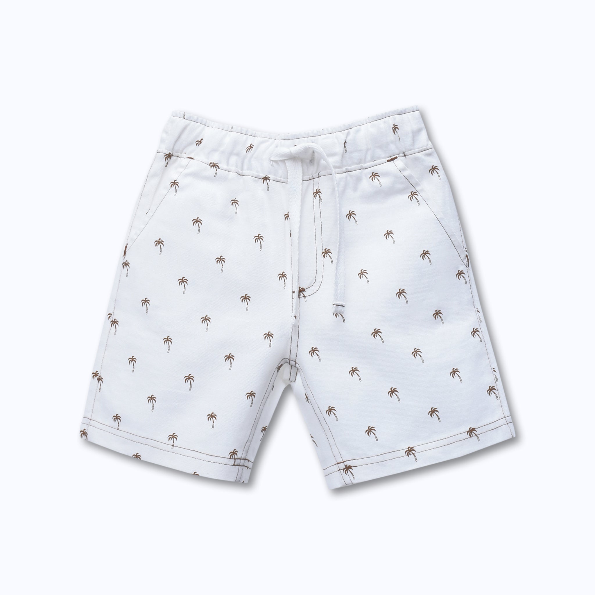 Woven Pull-on Shorts (Palm)