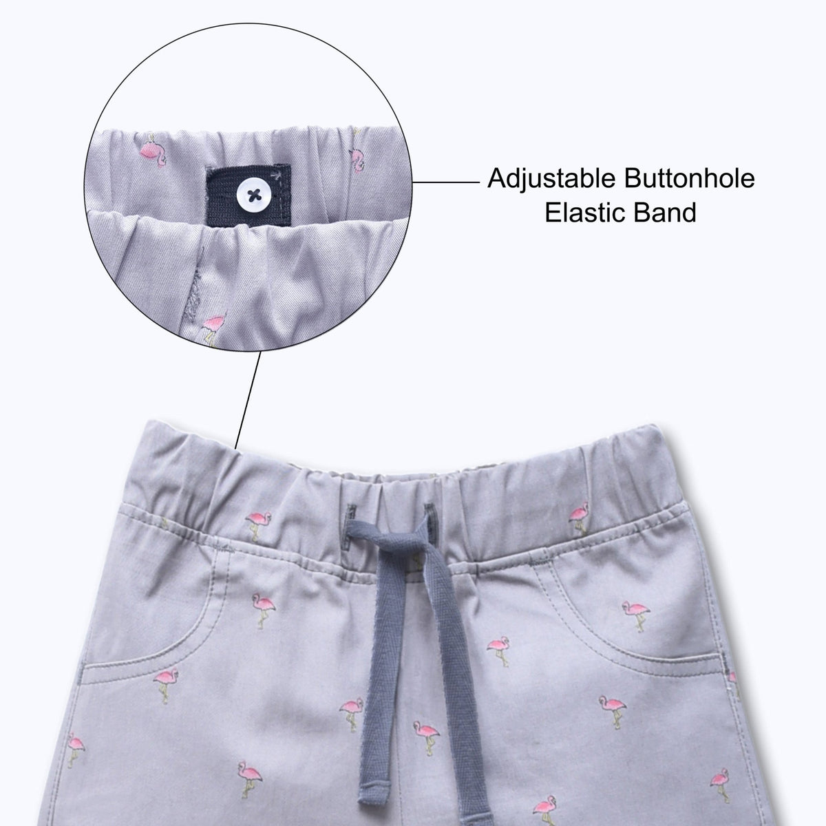Girls Pull-on Woven Shorts (Flamingo)