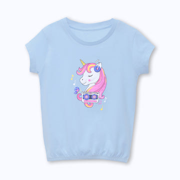 Girl Graphic T shirt (Unicorn)